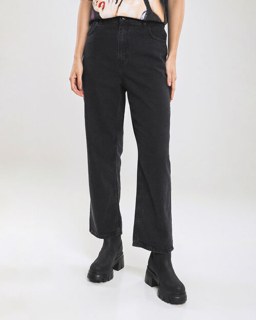 Straight Jeans Efecto Lavado